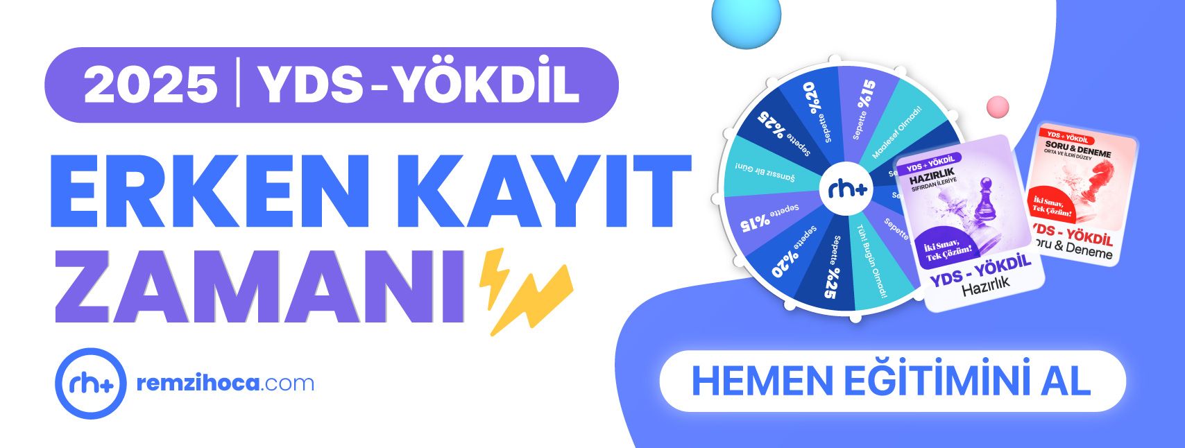 Remzi Hoca YDS - YÖKDİL 1.Erken Kayıt İndirimleri