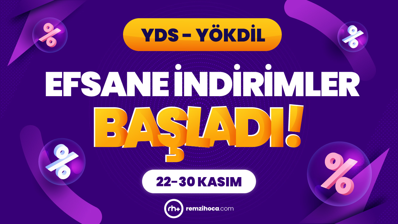 Remzi Hoca YDS - YÖKDİL Efsane Cuma Kampanyası Katılım Koşul ve Kuralları