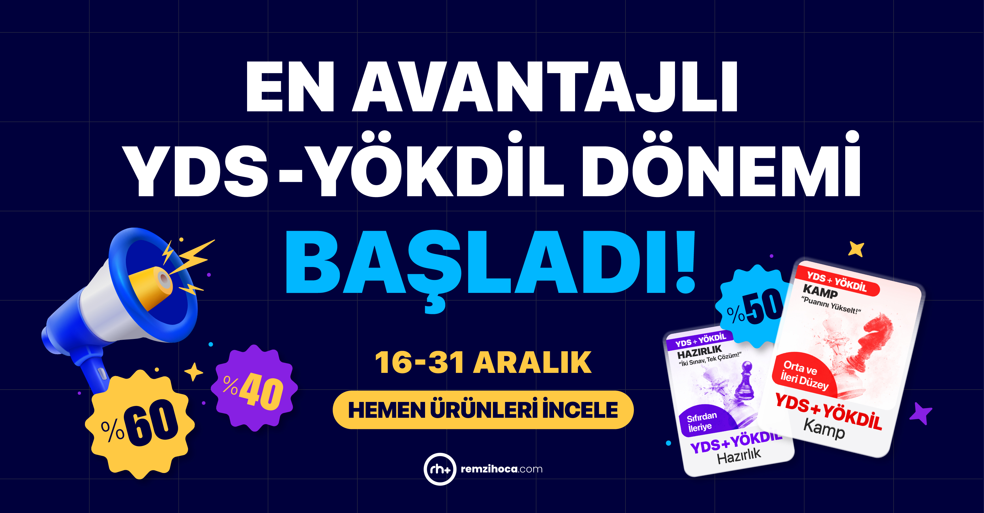 Remzi Hoca YDS - YÖKDİL Erken Kayıt İndirimleri