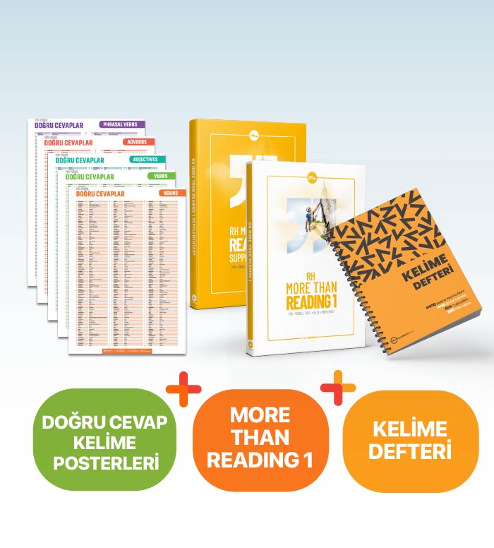 Doğru Cevap Kelime Posterleri  + More Than Reading 1 + Kelime Defteri