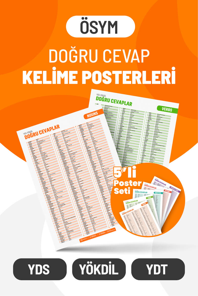 Doğru Cevap Kelime Posterleri-111499